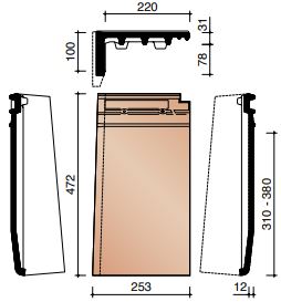 Migeon actua tuile de rive gauche blanc titane 923