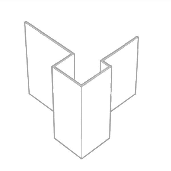 Cedral coin ext alu asym c61 rouge suede 3m eur/pcs