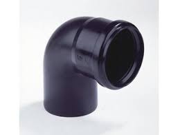 Pe (pp) coude 90degre 125mm 1m eur/pcs