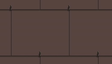 Alterna ardoise 45/32 st brun havane 2cc sans trous - deux coins coupes 15pcs/paq eur/pcs