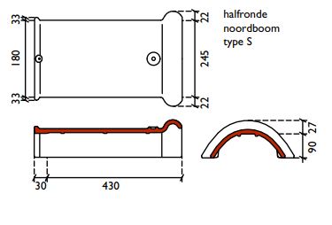 Lf postel 20 aretier 40cm dr ardoise