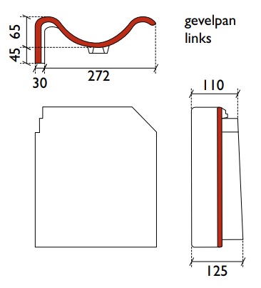 Lf oude holle tuile de rive g bleu vieilli