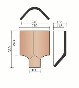 Pontigny culotte 1 faitiere/2 aretiers brun flamme 891