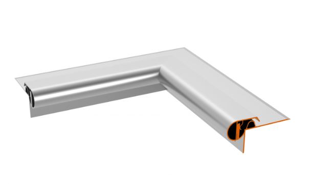 Alu rive de toit iconik noir structure ral 9005 bourrelet coin interieur 50x50 eur/pc
