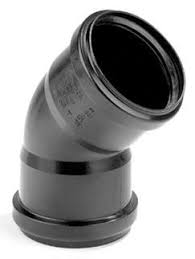 Pe (pp) coude 45degre  75mm 2m eur/pcs