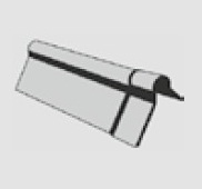 Cedral alterna faitiere mouluree  90 gris fonce eur/pc