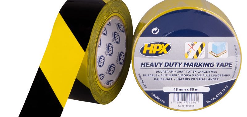 Hpx zelfkl hoogw mark tape jaune 48mmx33m