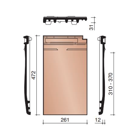 Migeon actua tuile sans emboutement ardoise 703