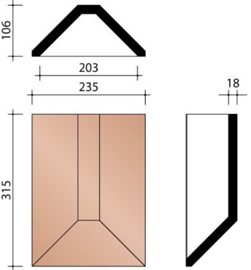 Kor rencontre entre  1 faitiere 2800/2 aretiers imb vieux cuivre sable 797