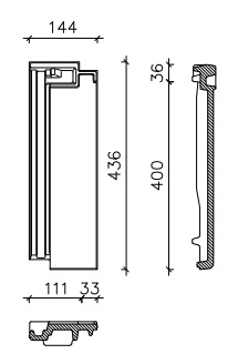Crea demi-tuile domino ardoisÉ eur/pc 703