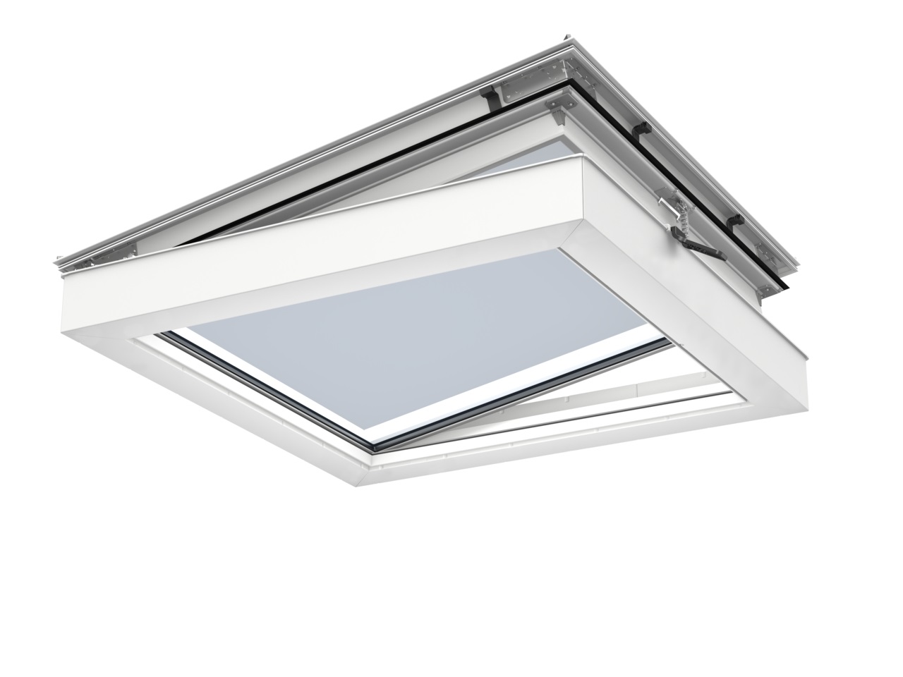 Velux cvu 0325q fenetre pour toit plat 200060 ouvrante a energie solaire triple vitrage