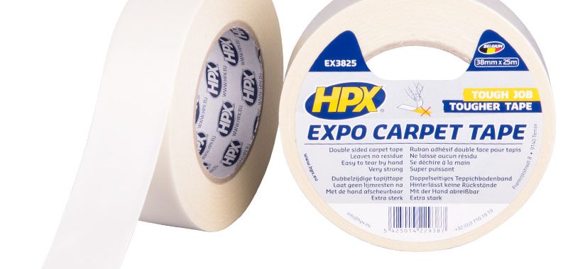 Hpx expo carpet tape blanc 38mmx25m