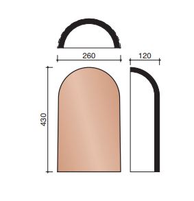 Esprit patrimoine about de faitiere demi-ronde noir de vigne 885