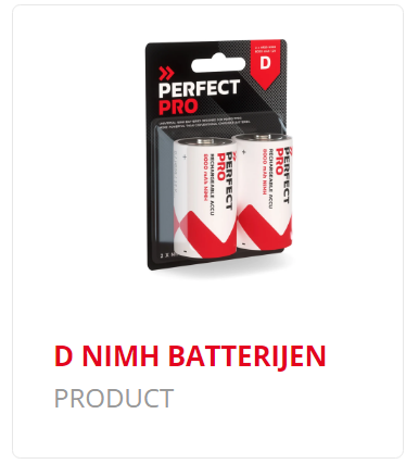 Perfectpro size d-nimh 8000mah batteries 2pcs/paq eur/pcs
