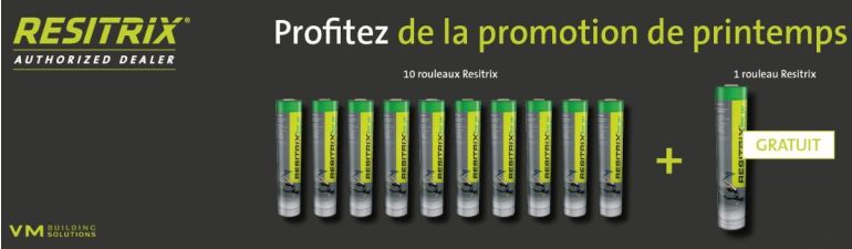 Promo printemps Resitrix: Rouleaux Gratuits