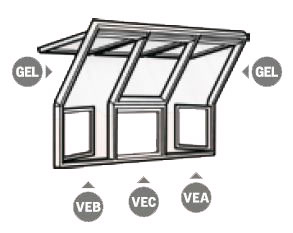 Velux veb 2065g m35 triple vitrage bois blanc