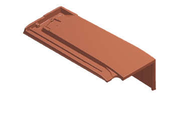 Lf signy demi tuile de rive d rouge naturel