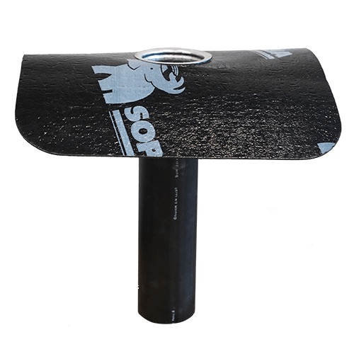 Sopr draini avaloir pe dia 75 l 60cm avec bavette roofing eur/pc