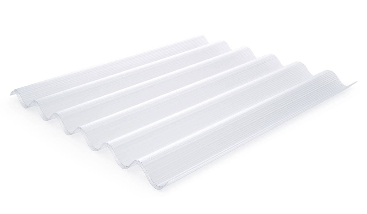 Plaq ondul polyonda 3w 177/51 clair 2,13/1,10m 2,34m2/plaque euro/m2