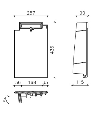 Crea tuile de rive gauche modÈle allemand domino noir mat eur/pc 741