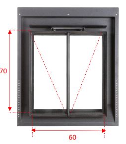 Tabatiere metal ard lpr 60x70 droit/div vert