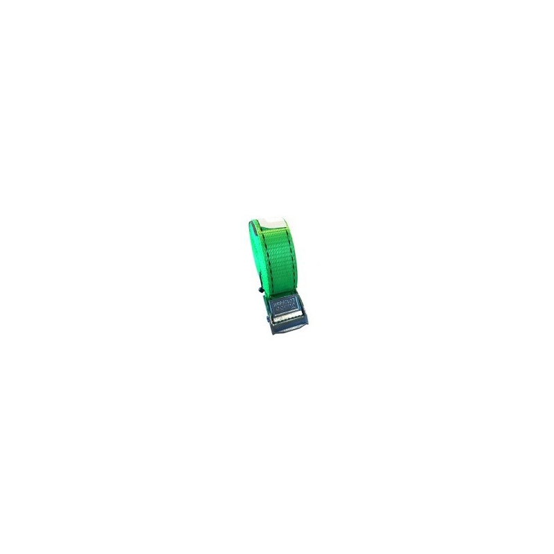 Led sangle + boucle 3,0m vert 25mm 250kg