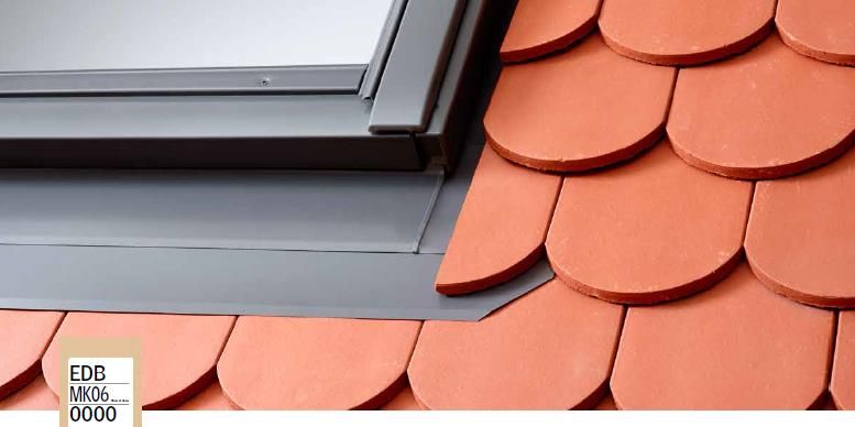 Velux raccordements edb 2000 pk06 pro+ y compris le cadre isolant bdx et la collerette de sous-toiture bfx