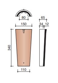 Pontigny aretier chevauch ocre rose 893