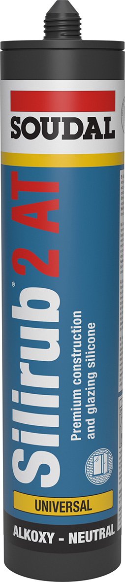 Soudal silirub 2 at 300 ml transparant 15pcs/bt eur/pc