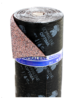 Roof sopralene optima 4af fr c3 8m2 rouge brun eur/m2  = couleur rouge brun 00117973