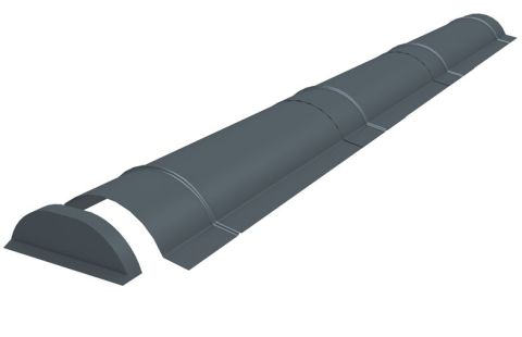 PANNEAU TUILE EMBOUTS DE FAITIERE TERRA COTTA EUR/PC