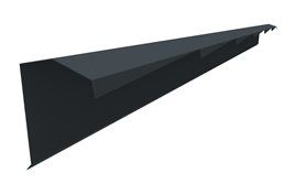 Panneau tuile rive grande 2,10 m black r9005 eur/pc