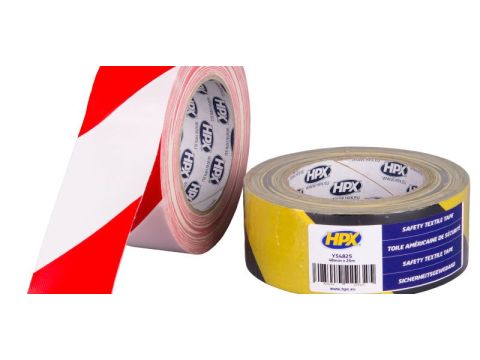 Hpx safety textile tape bl/rouge 48mmx25m