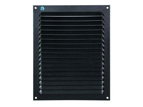 RENSON 436 GRILLE PLAT 300X300 9005 STRUCTURÉ EUR/PC