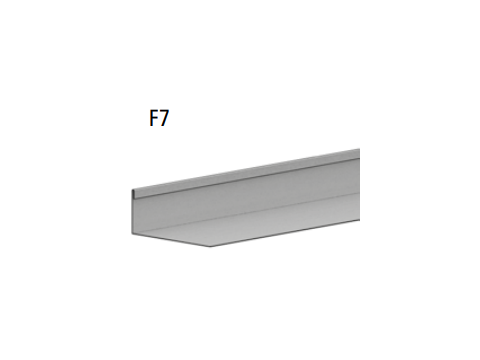 Zinc vm f7  quartz profil de finition linteau d ouverture 3m/pc 220020638