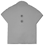 Crea fronton plate ph harmonica brun havane engobe eur/pc 674