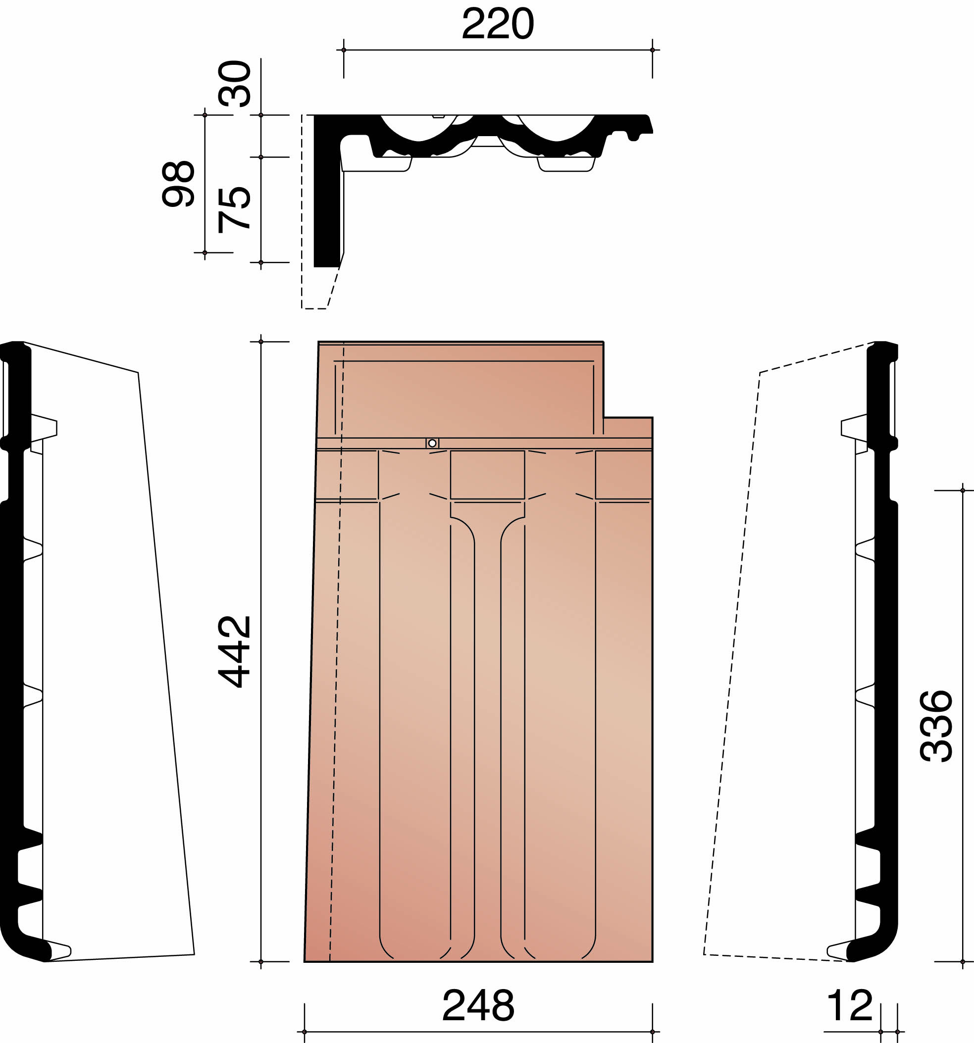 Bisch se standard tuile de rive gauche nuage 875