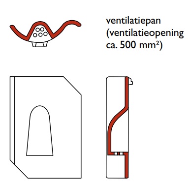 Lf oude holle tuile chatiere bleu vieilli