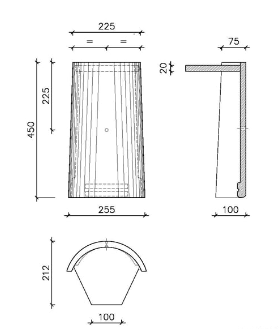 Sneldek/bruges faitiere d'about fin demi-ronde rouge novo+ pas mélanger avec l'ancienne couleur