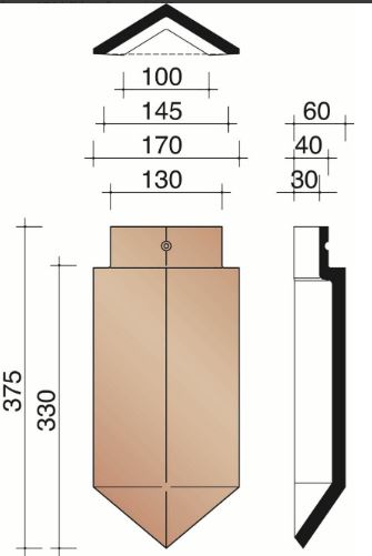 Kor about d'aretier angulaire 301 rustique 872
