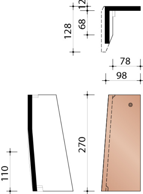 Kor demi tuile de rive gauche speciale 301 rustique 872