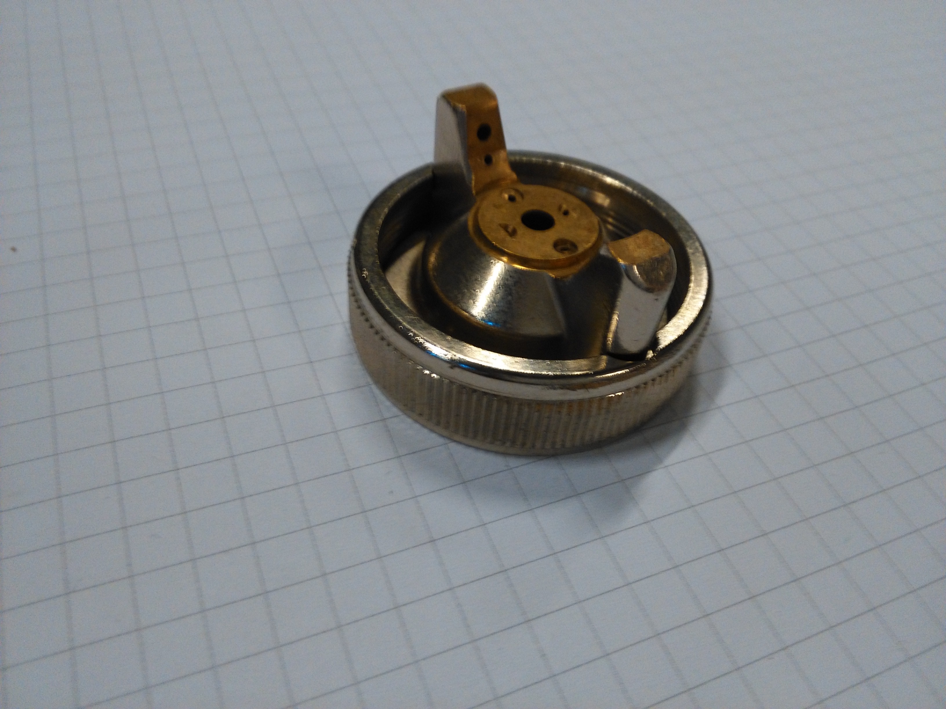 Recip sous pression  chap d'air+anneau pr pistolet 2mm eur/pcs