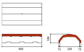 Horizon/tegalit faitiere hv gris granite novo+