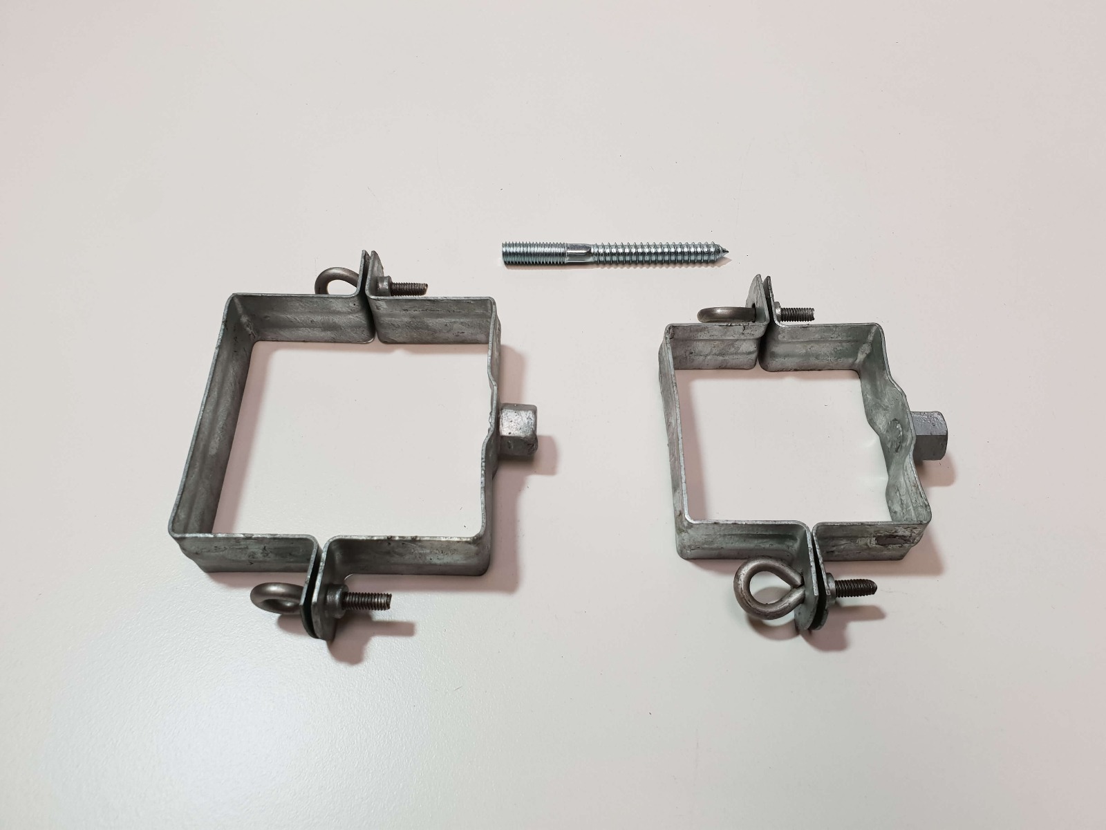 Zinc collier charniere 080/080mm a visser 25 pcs/bt