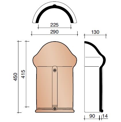 Tradiva/alegra ab aret vario dr 225mm ardoise  11743804 703