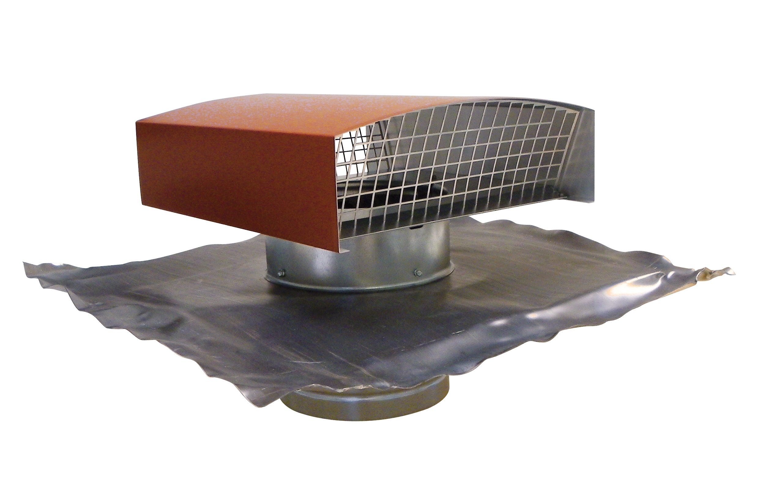 Ventilation ct chapeau de toit acier 125 rouge eur/pc  120050