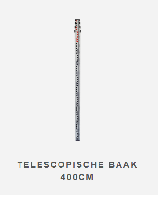 Fut telescopische baak 400cm