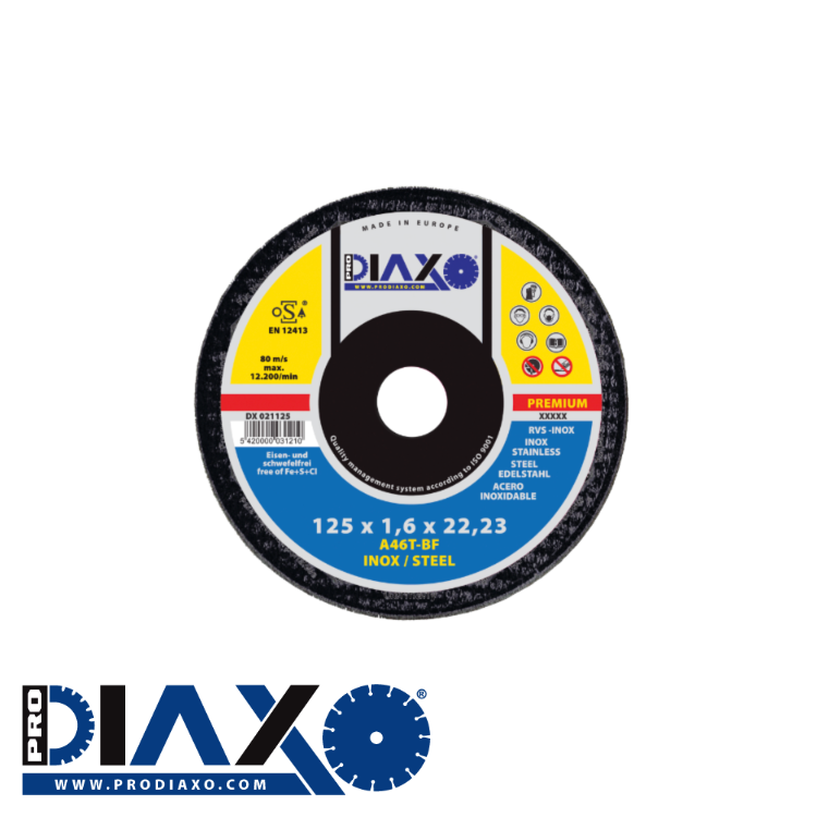 Prax disque abrasif inox ? 125 x 1,6 mm prem