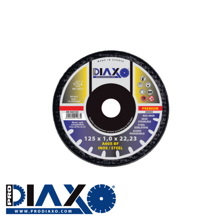 Prax disque a tronconner inox 125x1,00mm prem