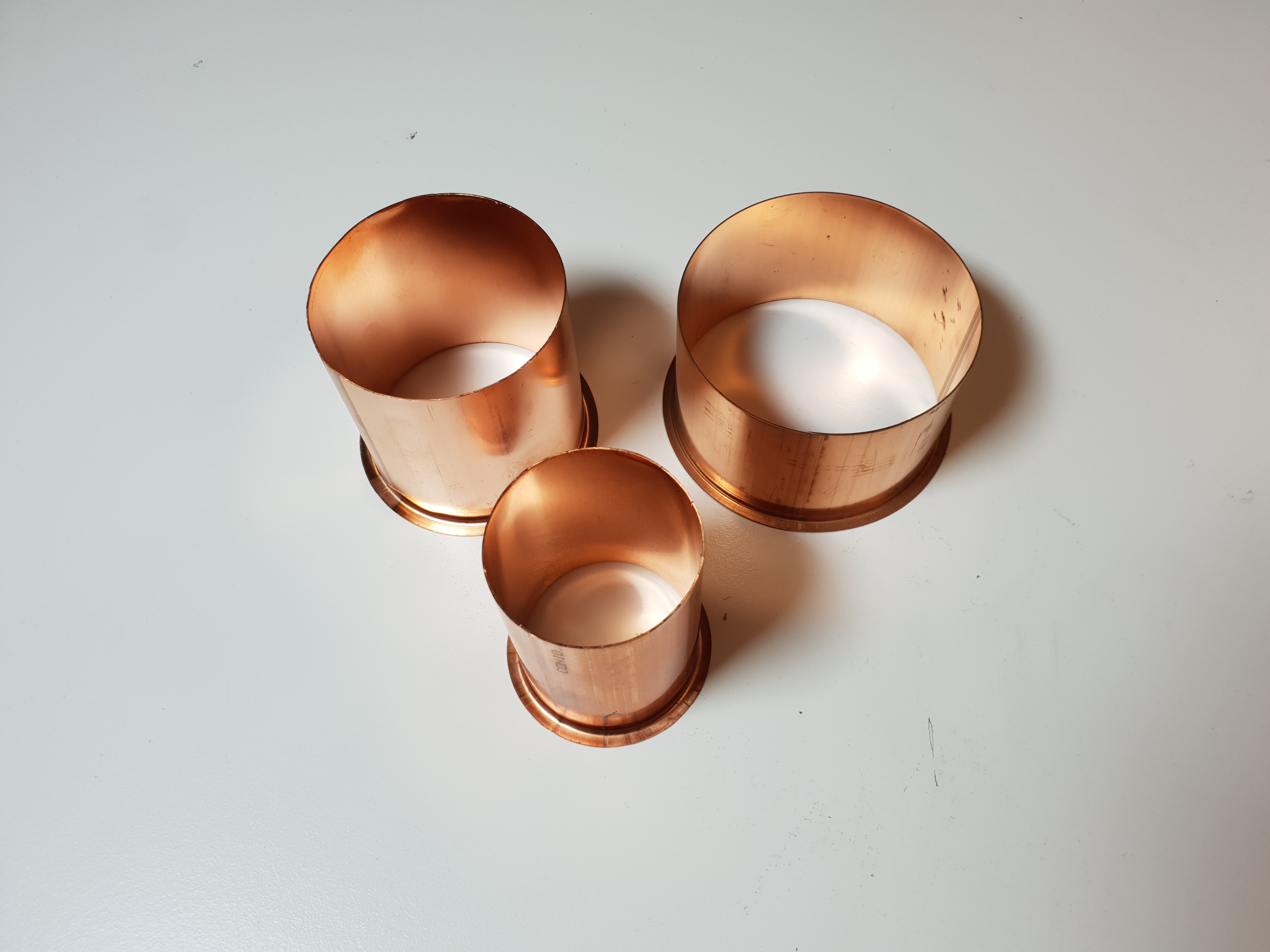 Cuivre vm moignon  76mm 100mm 25pcs/bt eur/pcs